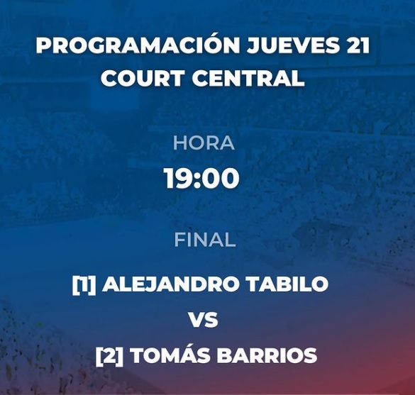 Barrios y Tabilo jugarán la final de la Copa Chile