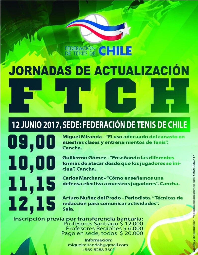 Jornadas de actualización Federación de Tenis de Chile