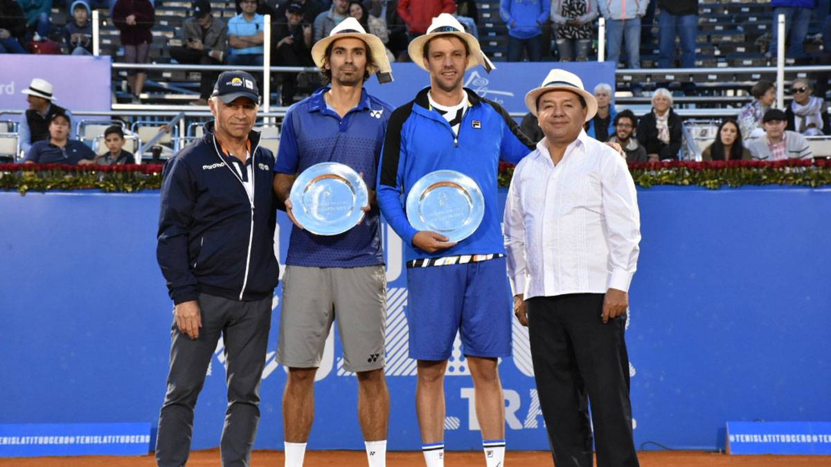 Peralta y Zeballos se retiraron en la final del ATP de Quito