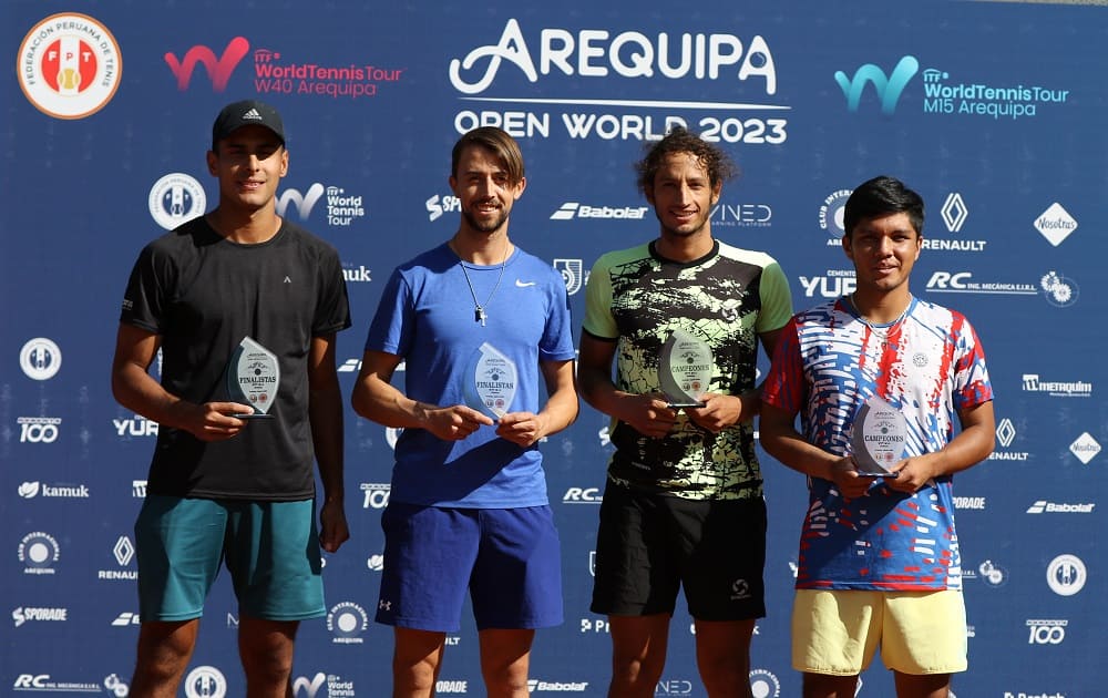 Matias Soto campeón en dobles de M15 en Arequipa