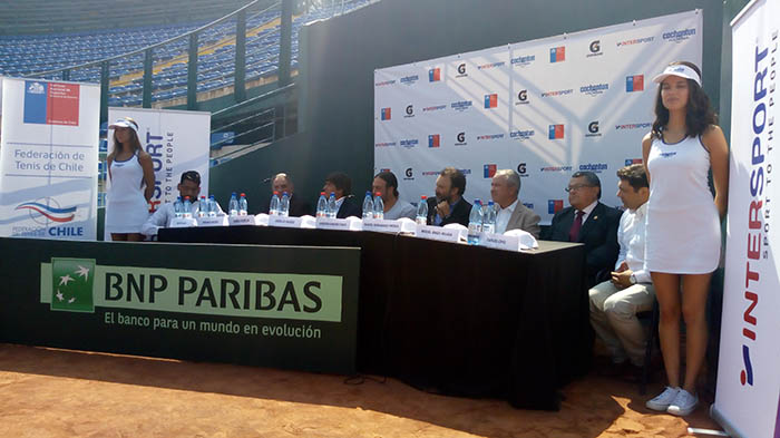 Presentación de Copa Davis se realizó en el nuevo Court Central del Estadio Nacional