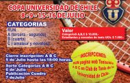 Torneo de tenis en la Universidad de Chile